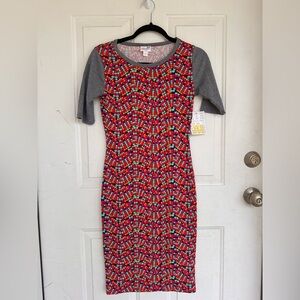 Lula roe long dress half sleeve Size XXS